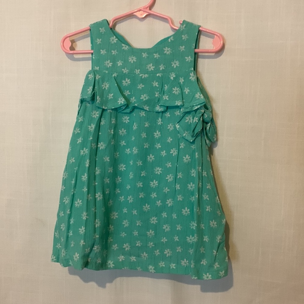 Girl’s Cat & Jack Teal with Metallic Accents in Dress 18 months NWT